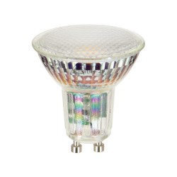 Ampoule LED spot, culot GU10, 5,6W cons. (50W eq.), lumière blanc chaud