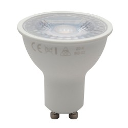 Ampoule LED spot, culot GU10, 6,5W cons. (75W eq.), 520 lumens, lumière blanc chaud