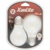 Lot de 2 ampoules A60 - cuLot E27 - retro-LED