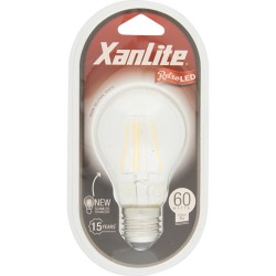 Ampoule à filament LED A60, culot E27, 7,5W cons. (60W eq.), lumière blanc neutre