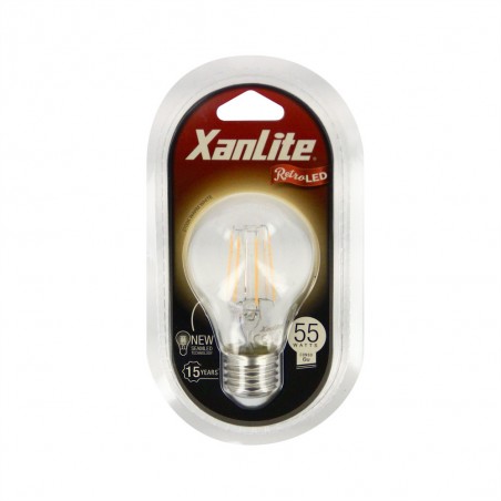 Ampoule à filament LED A60, culot E27,  cons. (60W eq.), lumière blanc chaud