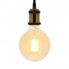 Ampoule LED déco Globe (G125) / Vintage au verre ambré, culot E27, 7W cons. (50W eq.), 638 lumens, lumière blanc chaud