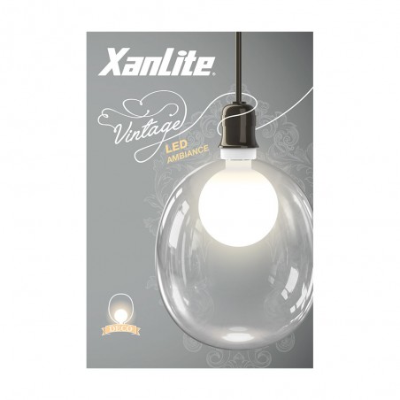 Ampoule LED déco, double verre, forme "egg", culot E27, blanc neutre, forme allongée