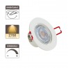 Lot de 3 Spots Encastrable LED Intégrés - Dimmable et Orientable - cons. 5W (eq. 50W) - 345 lumens - Blanc chaud