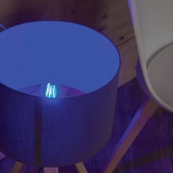 Ampoule LED A60, culot E27, 3,8W cons. (N.C eq.), lumière Lumière bleue