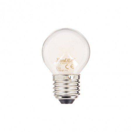 Ampoule LED Filament P45, culot E27, 6,5W cons. (60W eq.), 2700K Blanc Chaud