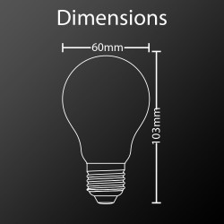 Ampoule LED connectée Filament E27 A60 Opaque 7W cons. Variation de luminosité