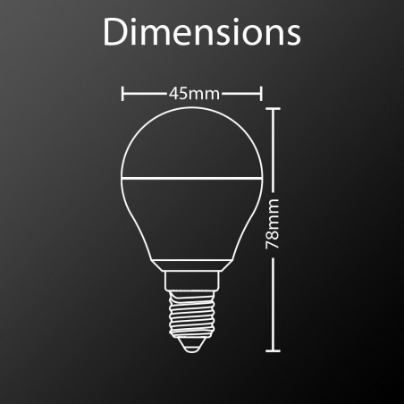 Ampoule LED connectée SMD E14 P45 Opaque 6W Variation de couleur et luminosité