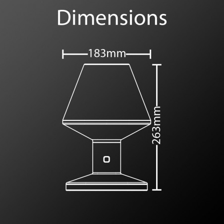Lampe à Poser LED Solaire Déco, Spécial Extérieur (IP44)