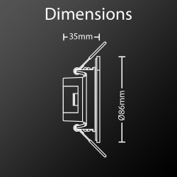 Pack de 3 spots à LED intégrés - 345 lumens - blanc chaud