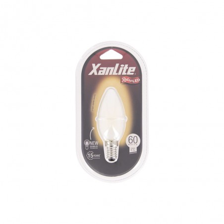 Ampoule LED Filament B35, culot E14, 6,5W cons. (60W eq.), 2700K Blanc Chaud