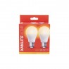 Lot de 2 ampoules LED A60 - cuLot E27 - classique