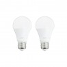 Pack de 2 ampoules LED classiques (A60), culot E27, 11W cons. (75W eq.), 1055 lumens, lumière blanc neutre