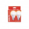 Pack de 2 ampoules LED classiques (A60), culot E27, 11W cons. (75W eq.), 1055 lumens, lumière blanc neutre