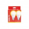 Lot de 2 ampoules LED A60 - cuLot E27 - classique