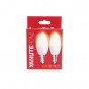 Pack de 2 flammes LED - culot E14 - classique