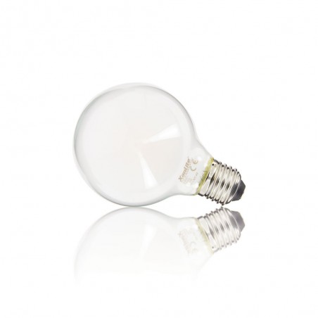 Ampoule LED G80 Opaque, culot E27, conso. 8,5W, 806 Lumens, Blanc chaud