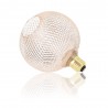 Ampoule Déco Cage Boule Cuivre, culot E27, Hologramme, Blanc chaud